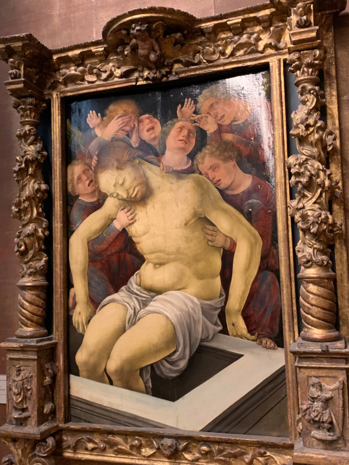 The Dead Christ Supported by the Mourning Angels (Liberale da Verona, c.1445–c.1526)