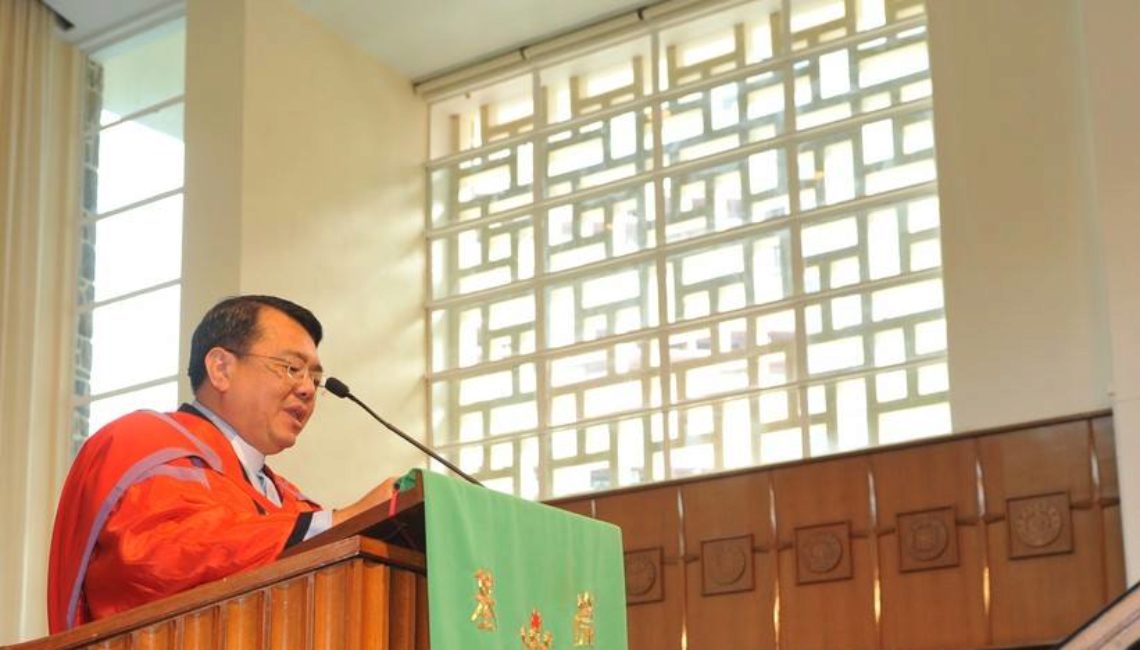 東南亞神學研究院郭漢成副院長於香港中文大學崇基學院神學院證道（何耀基攝）