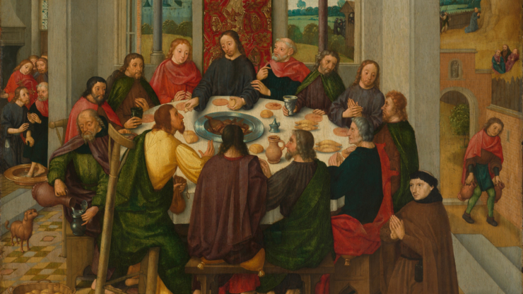 The painting "The Last Supper" in Rijksmuseum