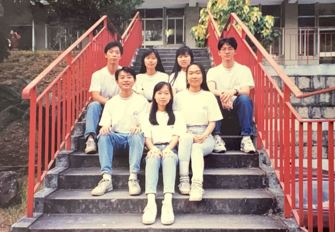 Ka Fai and his wife met during their years of study, and the lady in the front of the photo is Cynthia, who was studying religious studies at the time.