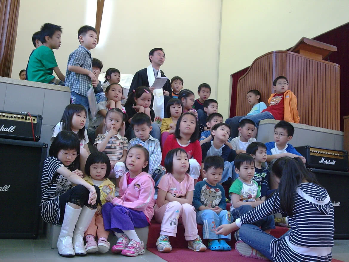 For Rev. Wong, church activities are also his family activities.