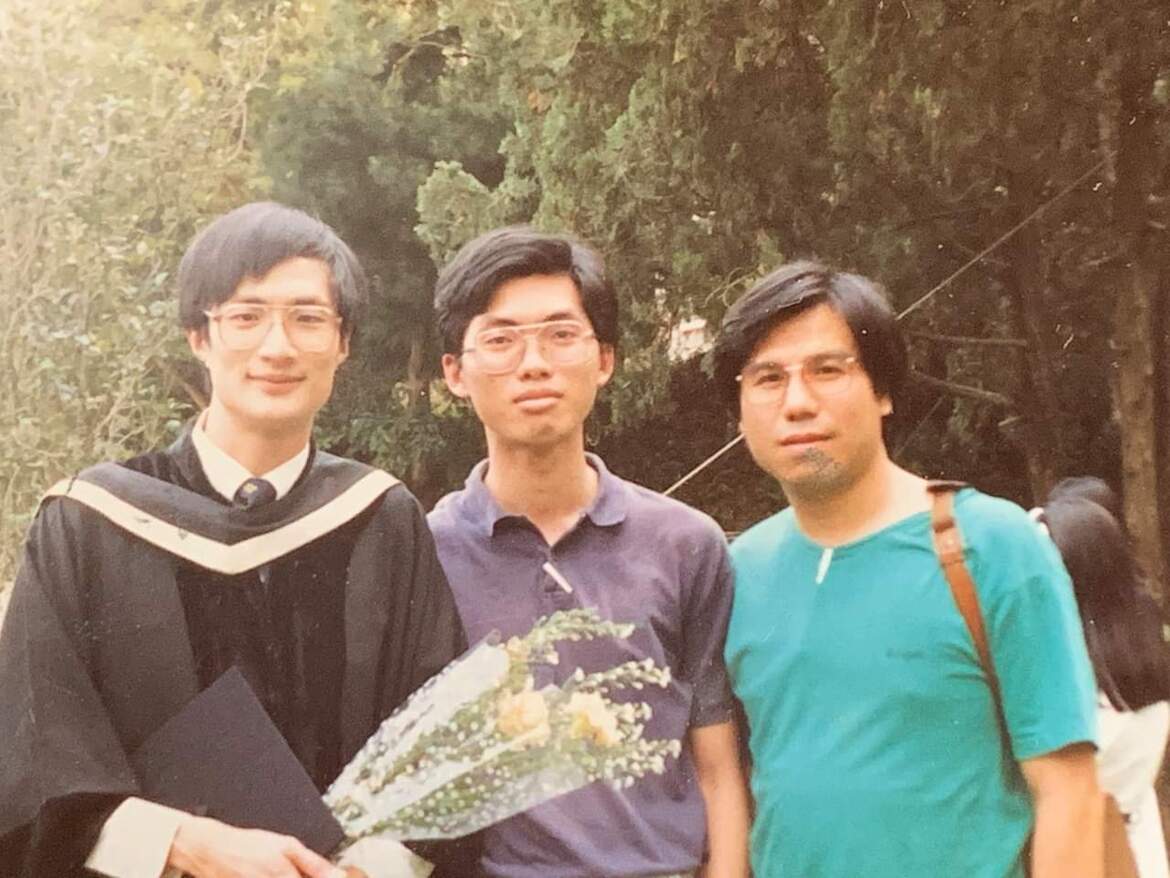 左起:陳崇榮(已故)、邢福增、龐君華(右)皆來自循道衛理教會,識於微時。