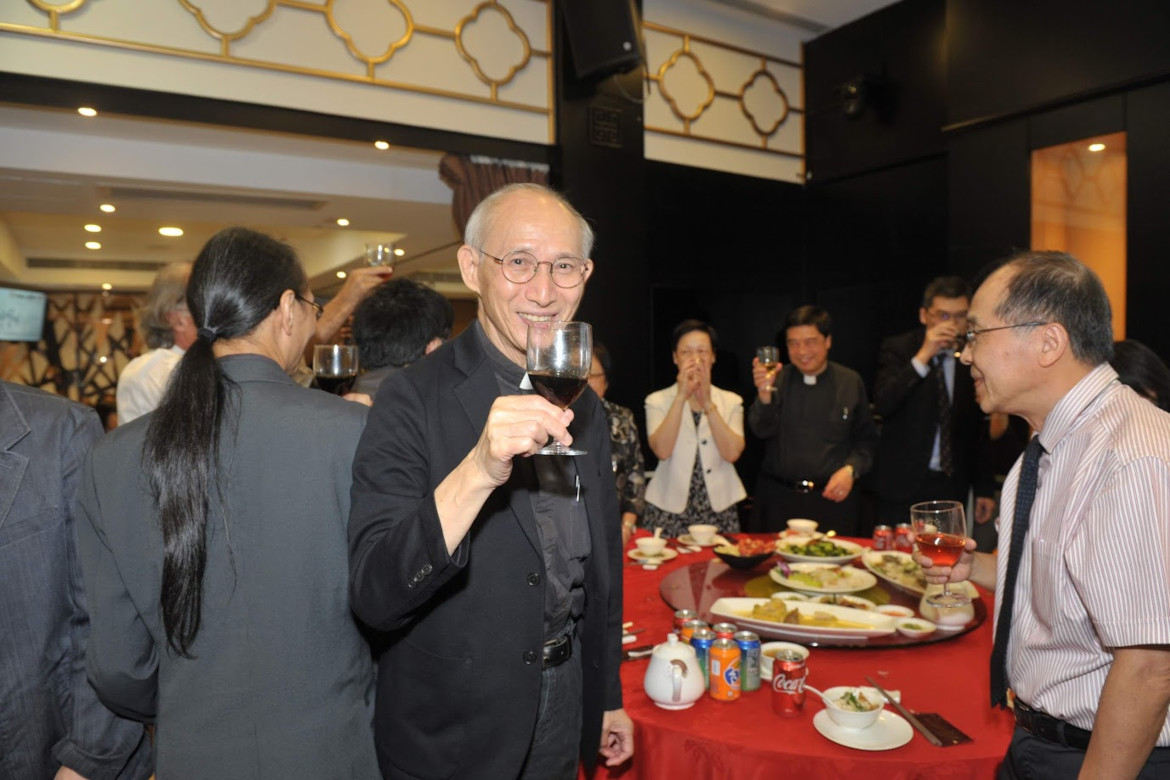 Rev. Chan attended the thanksgiving banquet in November 2019.
