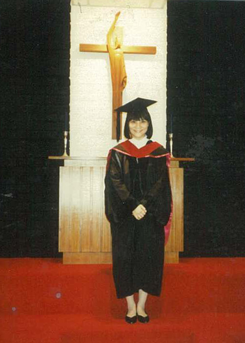 1988年，摄于神学院小礼堂。